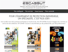 Tablet Screenshot of escassut.com